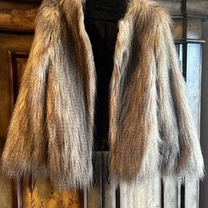 Zara Fur Jacket. Size M. Used once. Not fitting anymore. Beautiful.